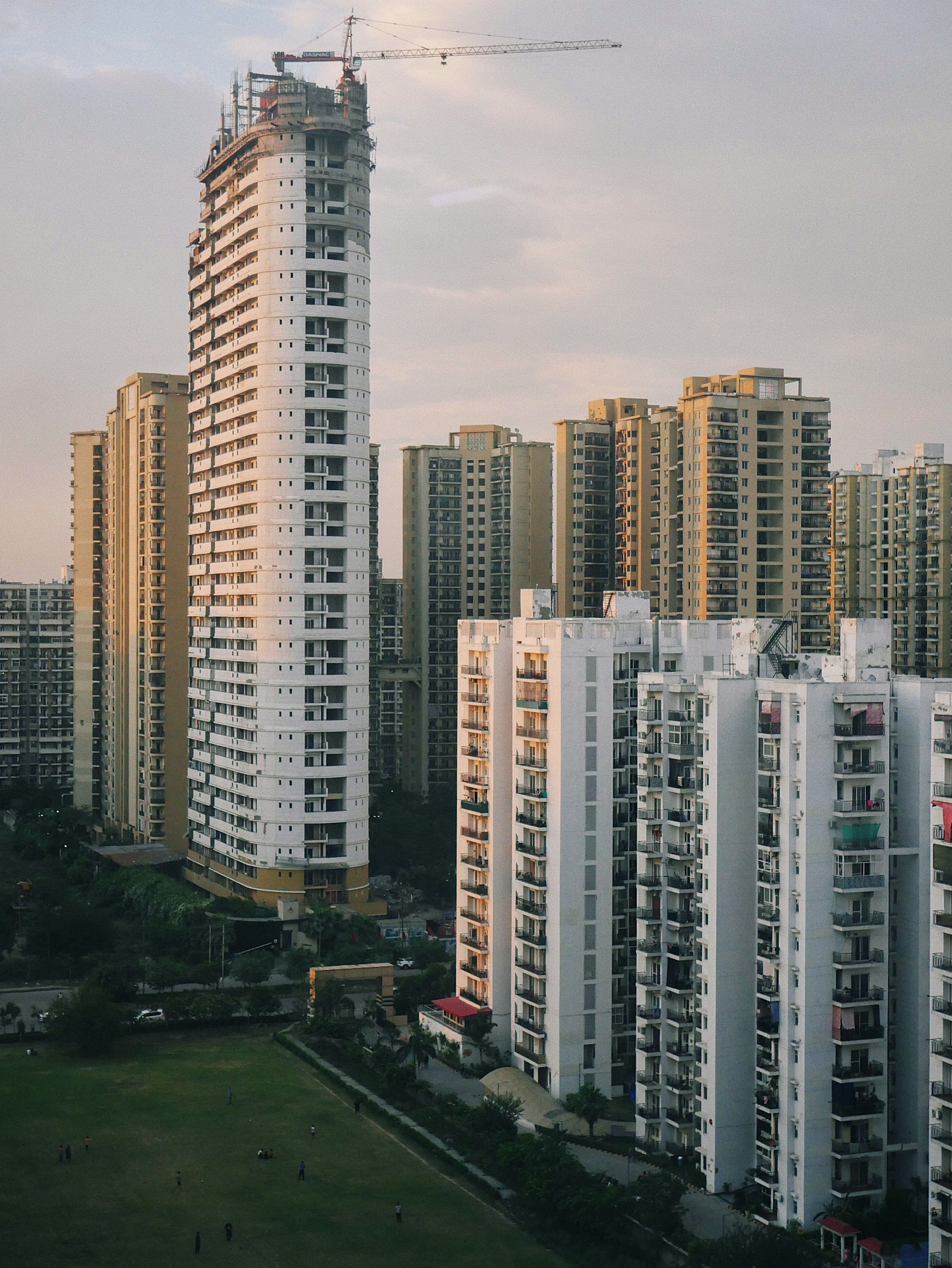 High-rise residential towers in Noida